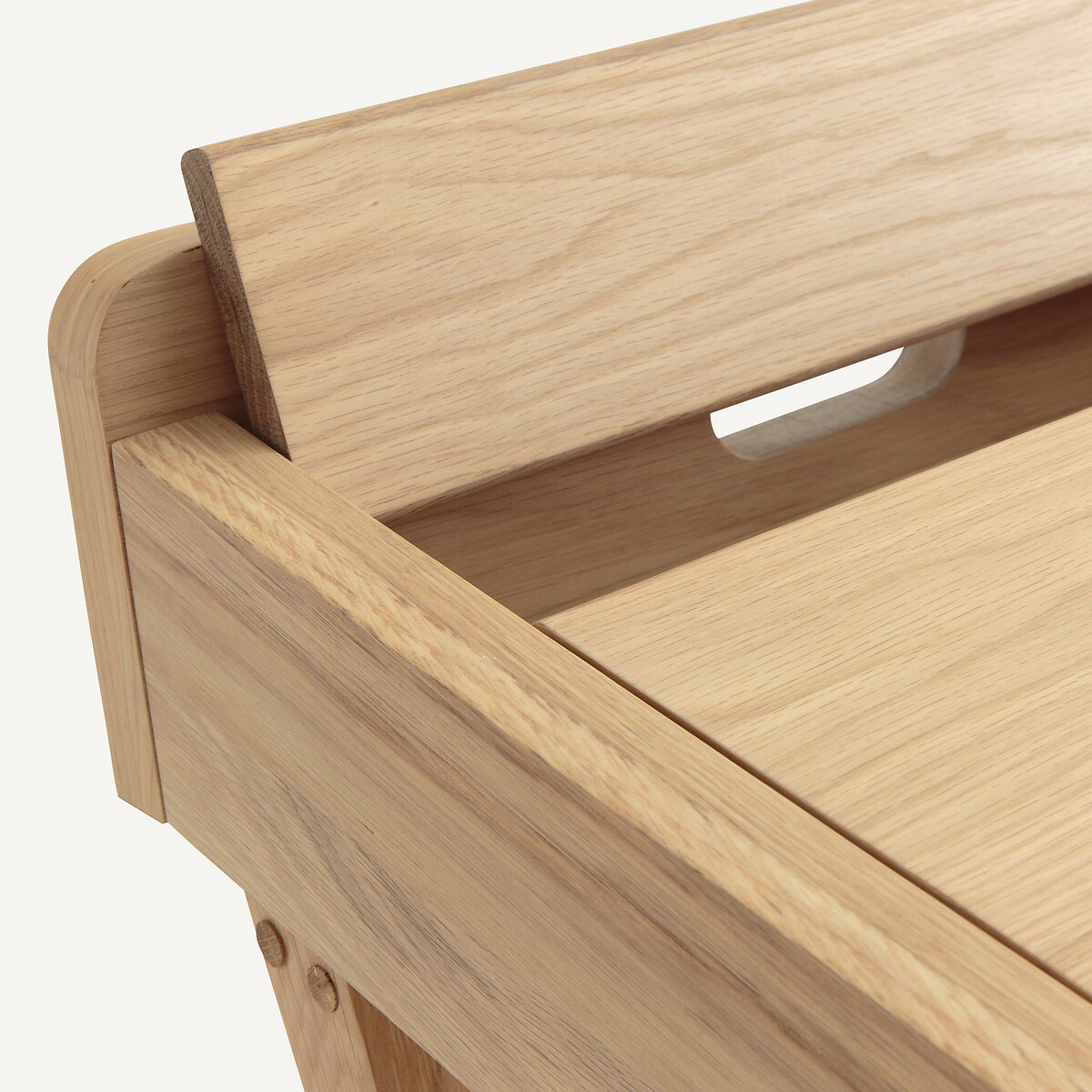 Escritorio de roble y chapa de madera, Brixton, diseño de Emmanuel Gallina roble natural, EMMANUEL GALLINA X AM.PM