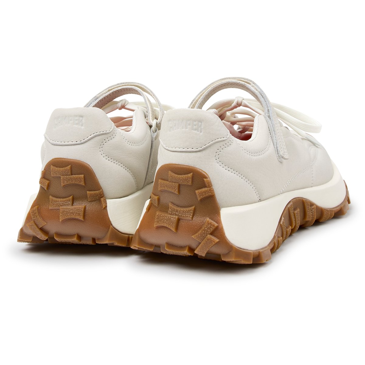 Baskets Drift Trail Smooth Leather blanc naturel 002, CAMPER
