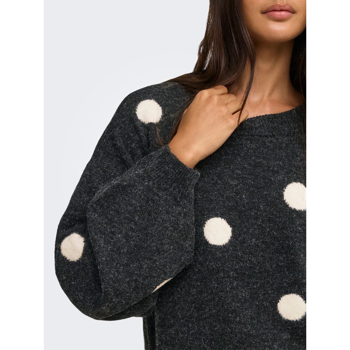 Pull En Maille dark grey melange, ONLY