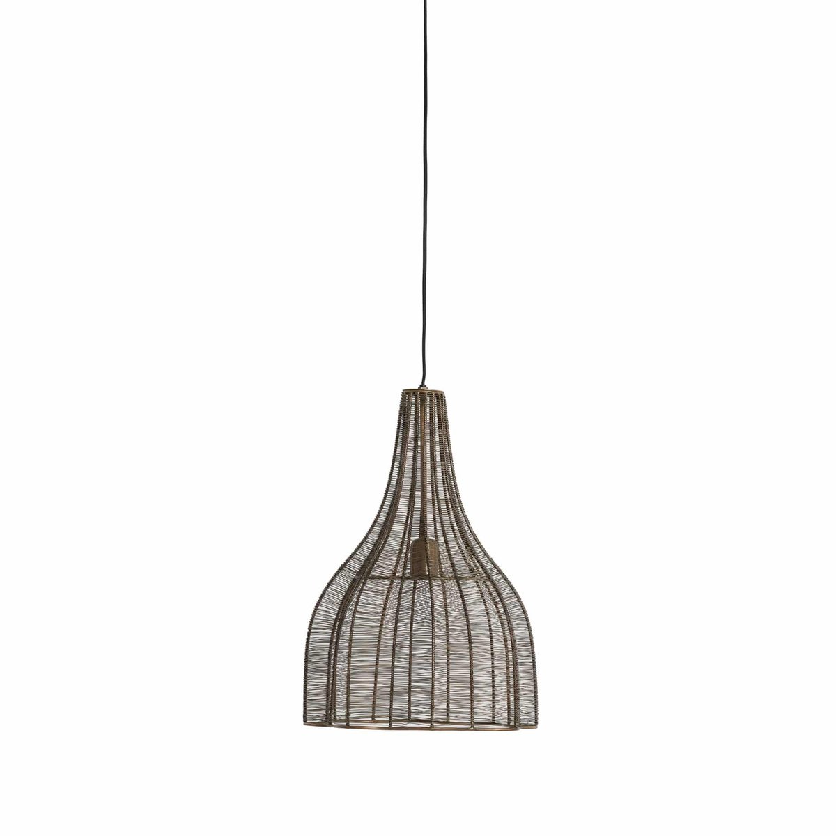 Lampe Suspendue Métal MARIAMA bronze antique, LIGHT & LIVING 