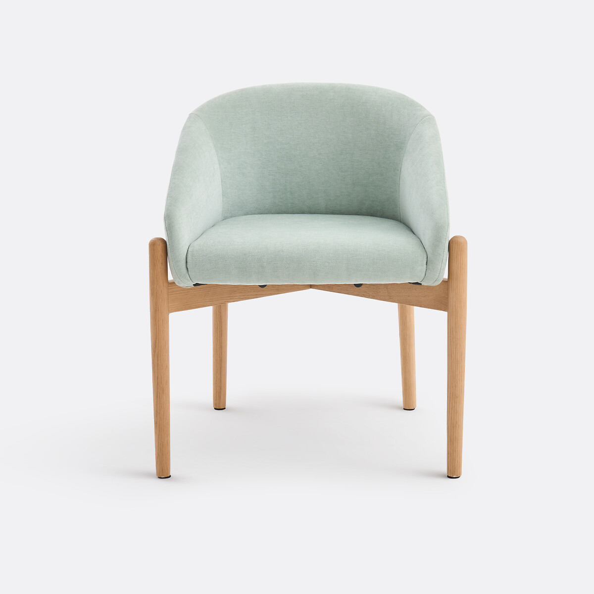 Fauteuil de table en tissu texturé, BECA céladon, LA REDOUTE INTERIEURS