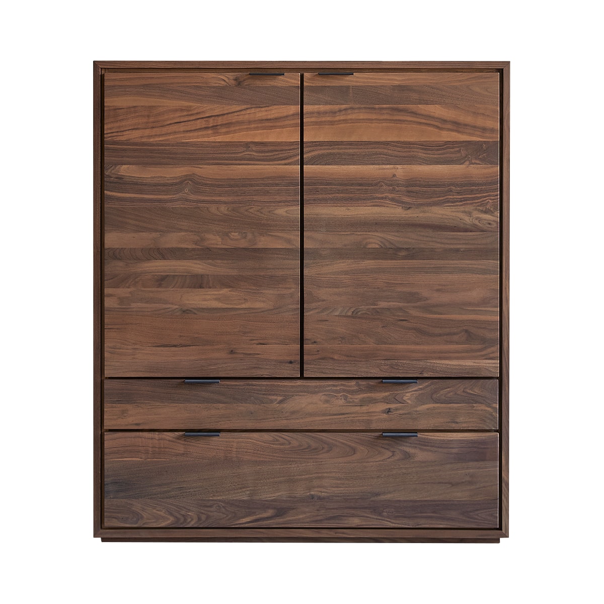 Armoire en Noyer massif, SENSON marron, TIKAMOON