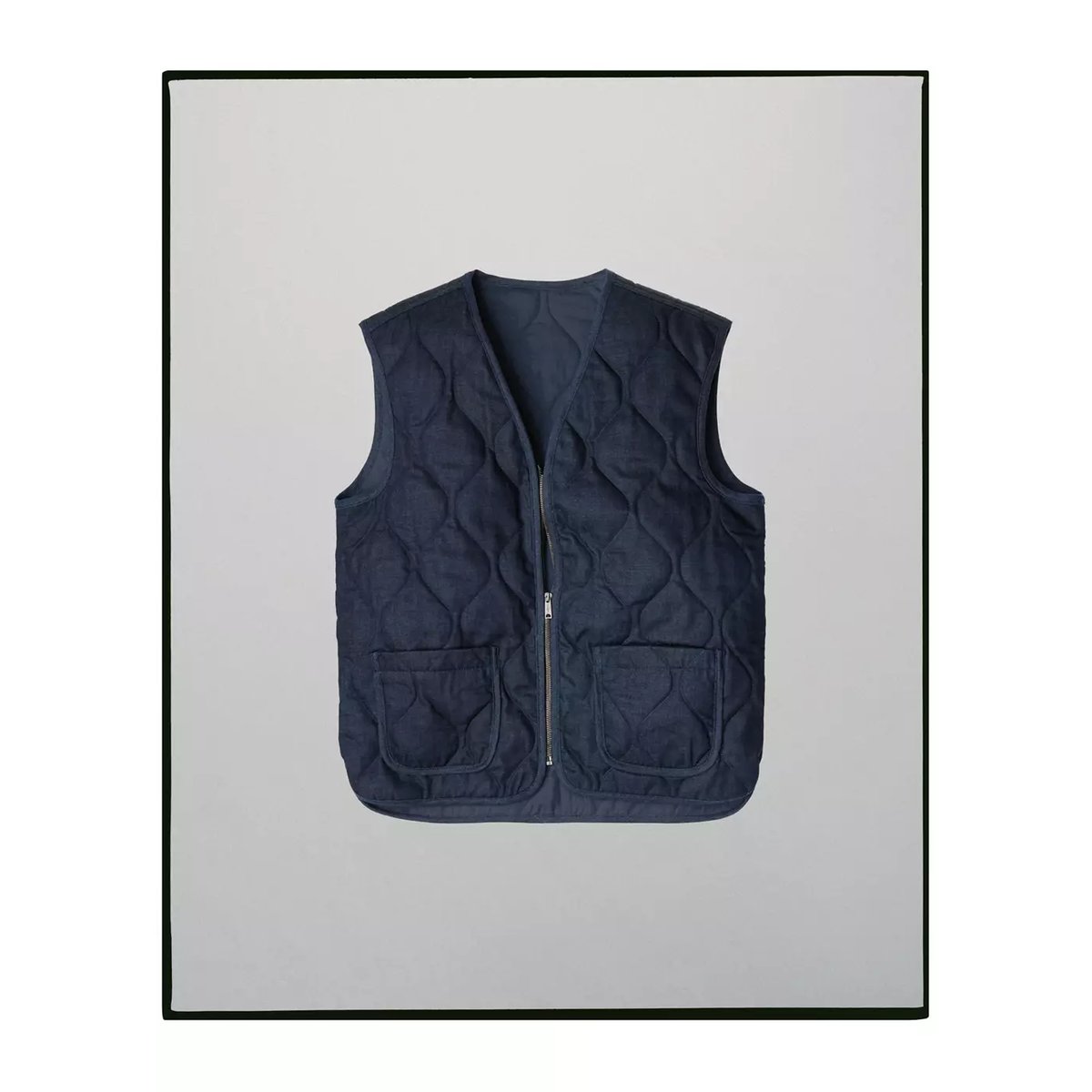 Gilet matelassé 100 % coton bleu, MANGO MAN