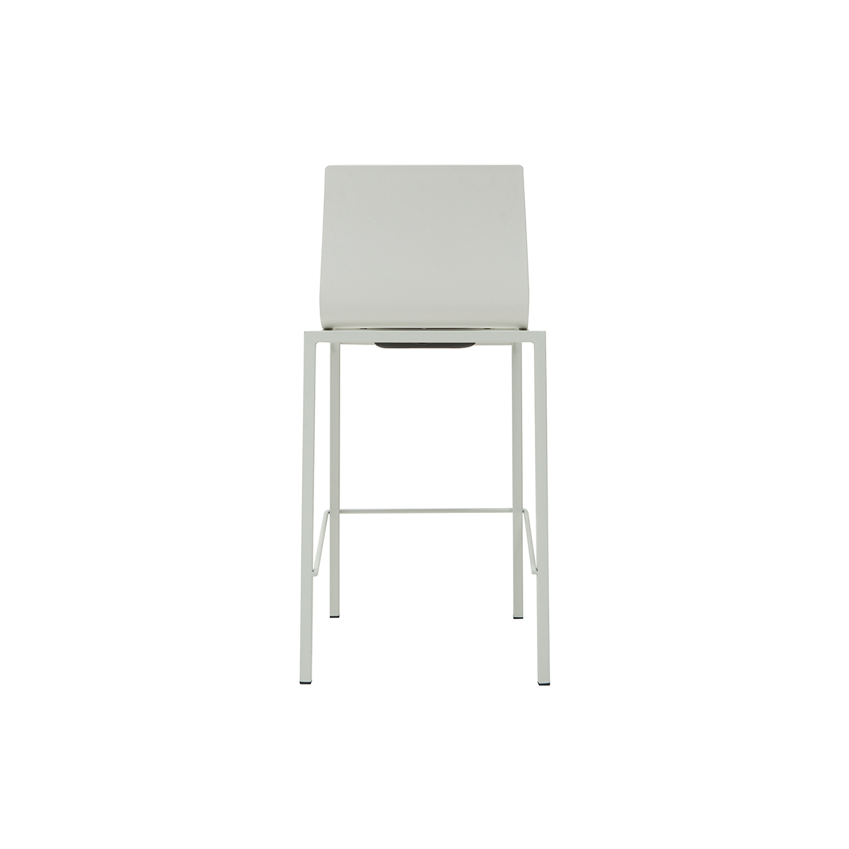 Tabourets de bar design empilables H65 cm (lot de 2) KUPA blanc, MILIBOO