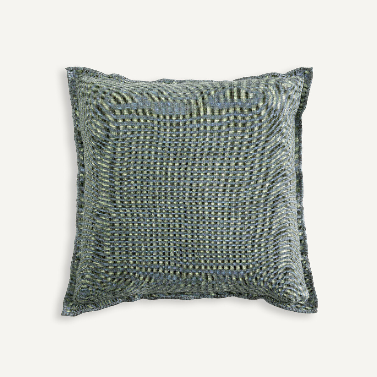 Housse de coussin en chambray, MISSIA bleu canard, AM.PM
