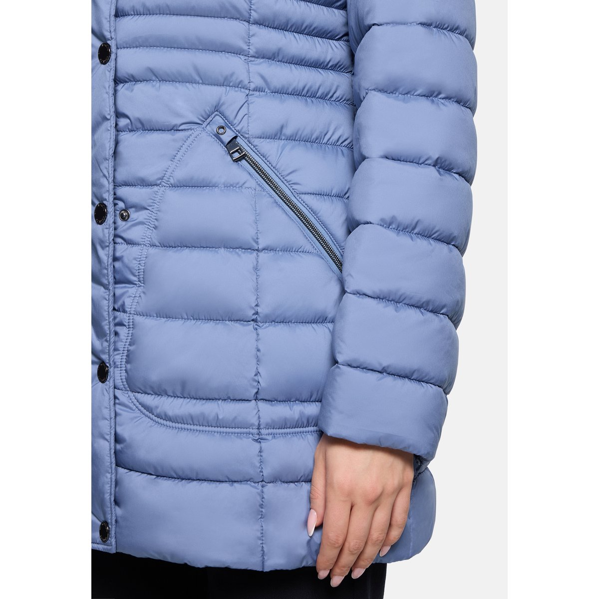 Veste matelassée à capuche amovible country blue, BETTY BARCLAY