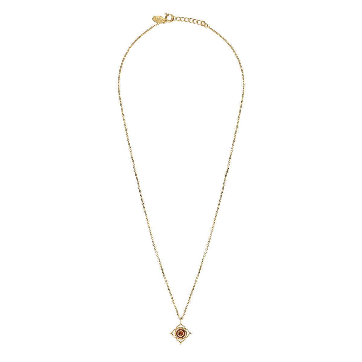 Collier chakras "i am" grenat rouge, CAROLINE NAJMAN