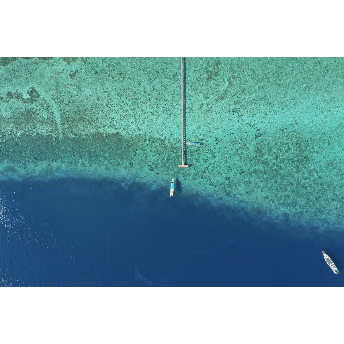 Tableau blue lagoon tableau alu dibond, HEXOA