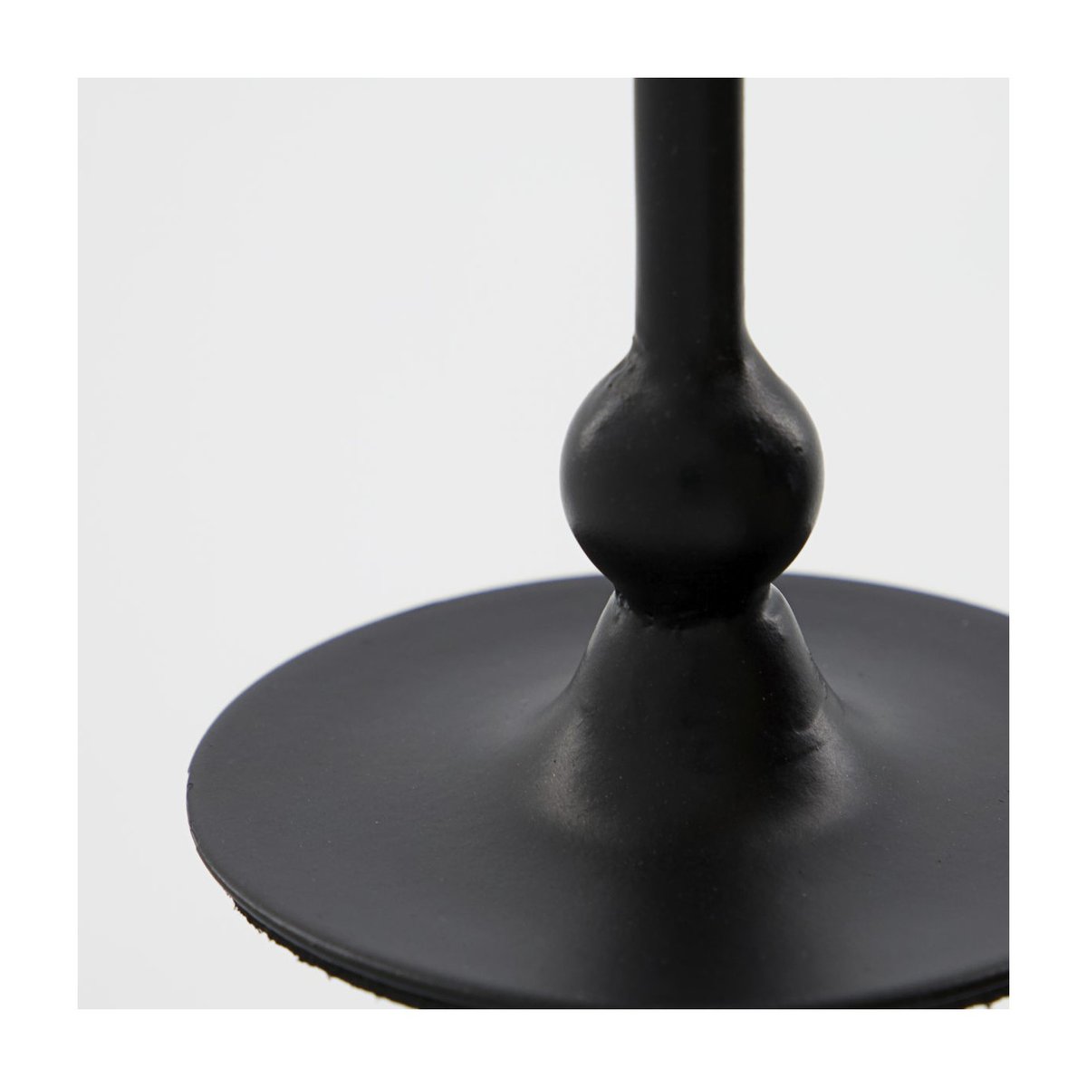Bougeoir Folk h 12 cm noir antique, HOUSE DOCTOR