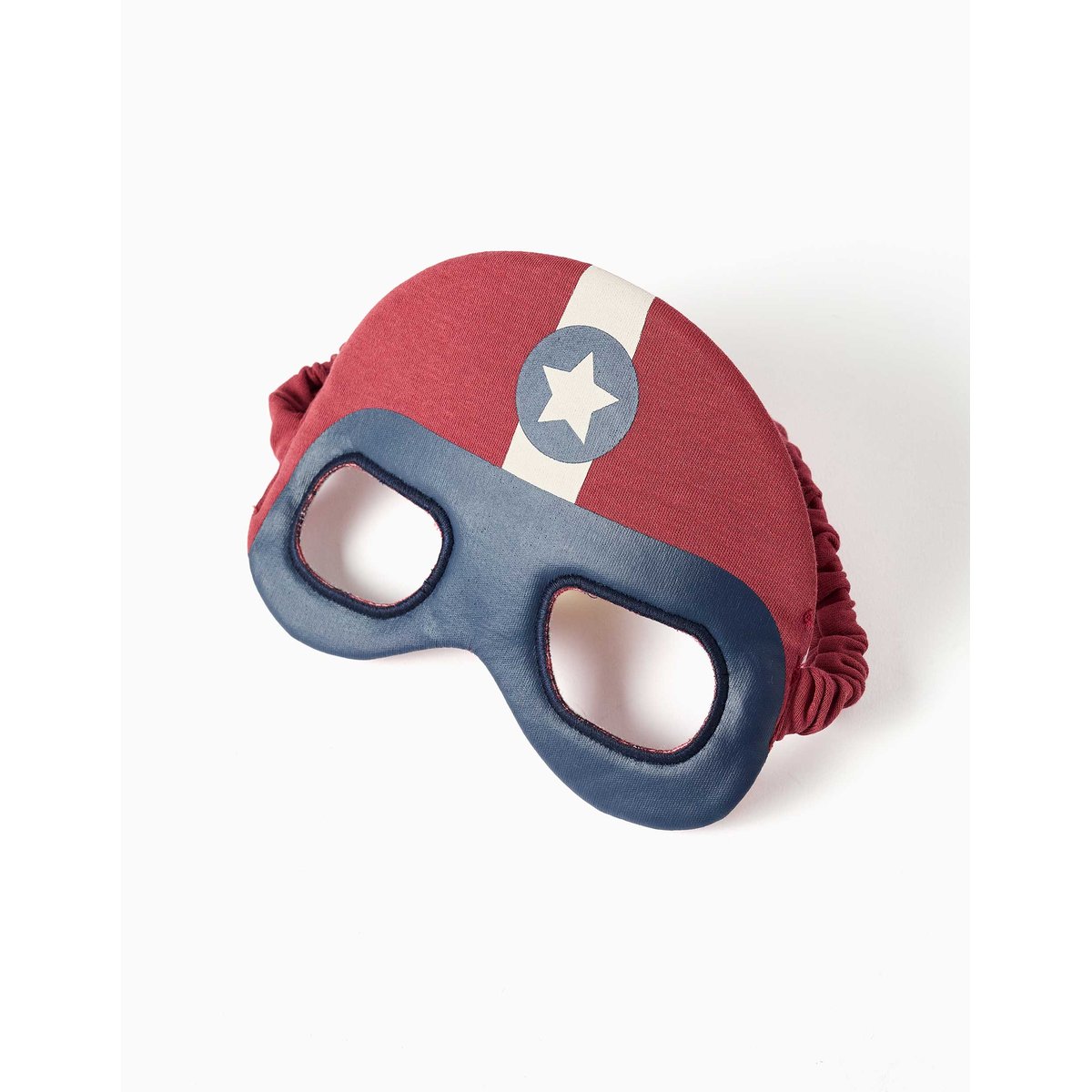 Pyjama à manches courtes en coton avec masque rembourré rouge foncé, ZIPPY