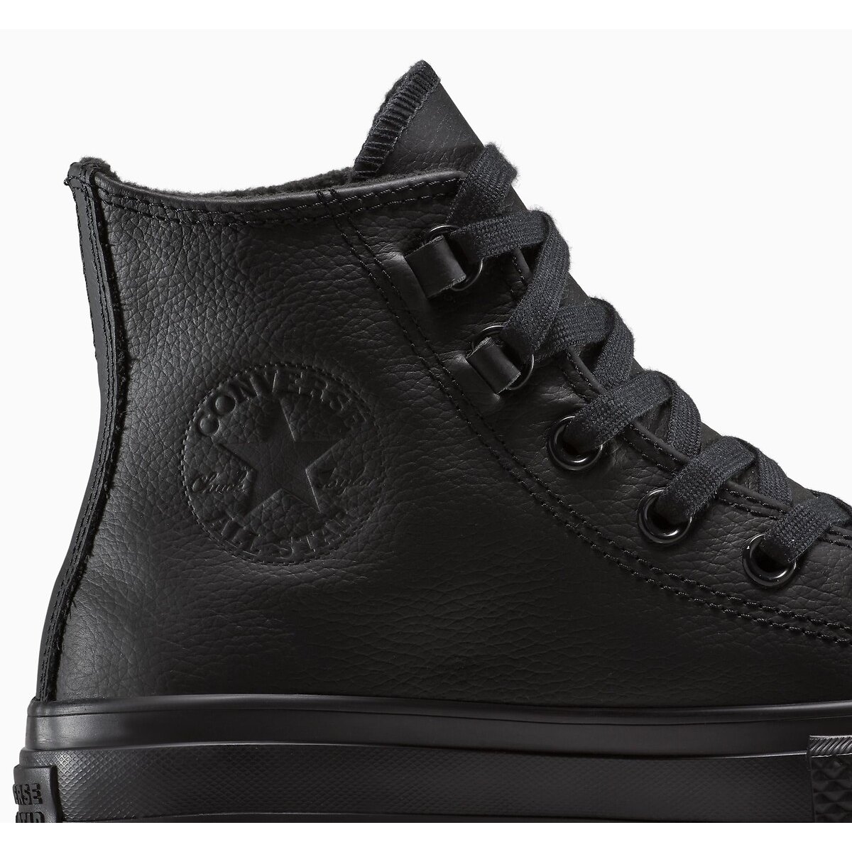 Baskets cuir Chuck Taylor All Star Lift Protect noir, CONVERSE