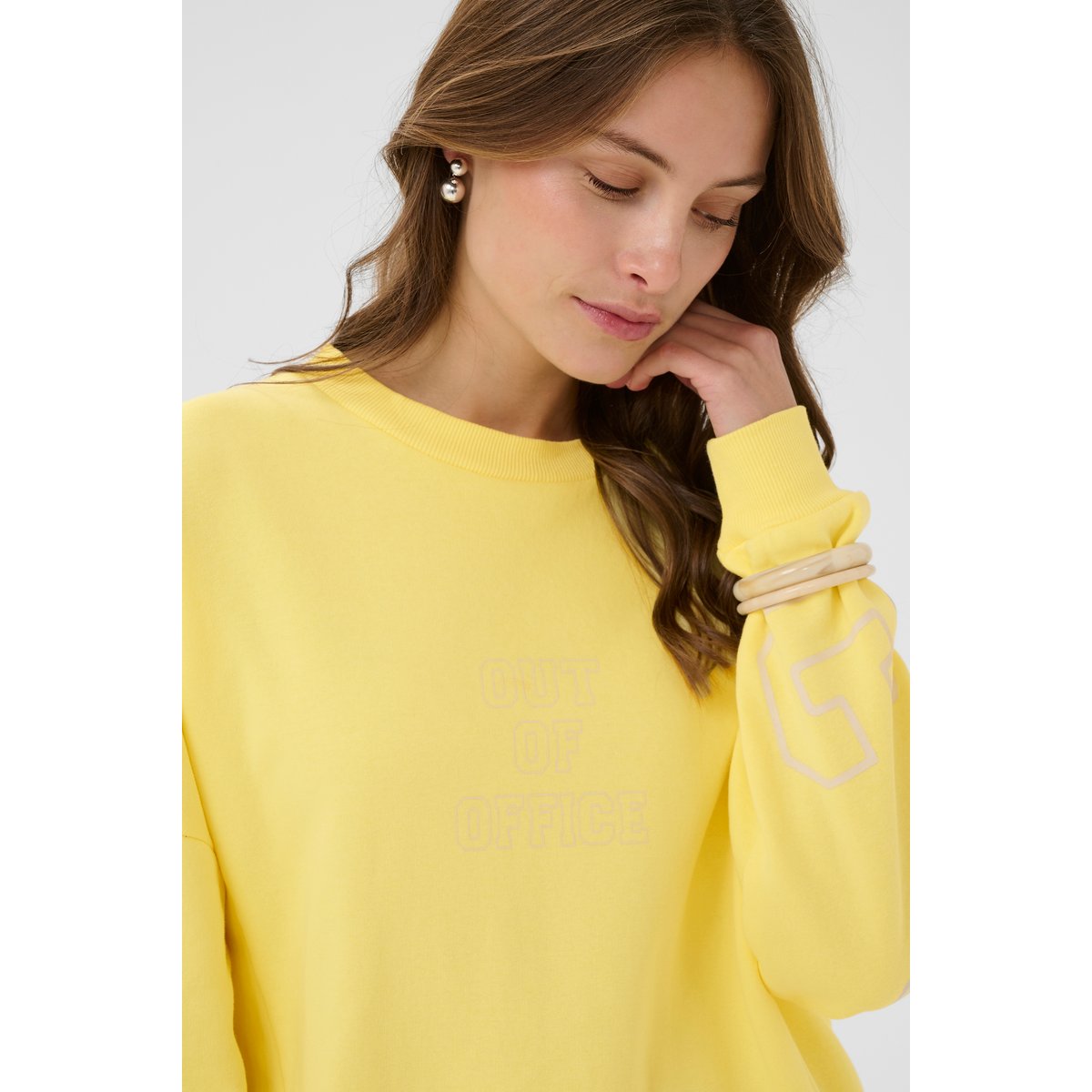 Sweatshirt jaune lemon meringue, CULTURE