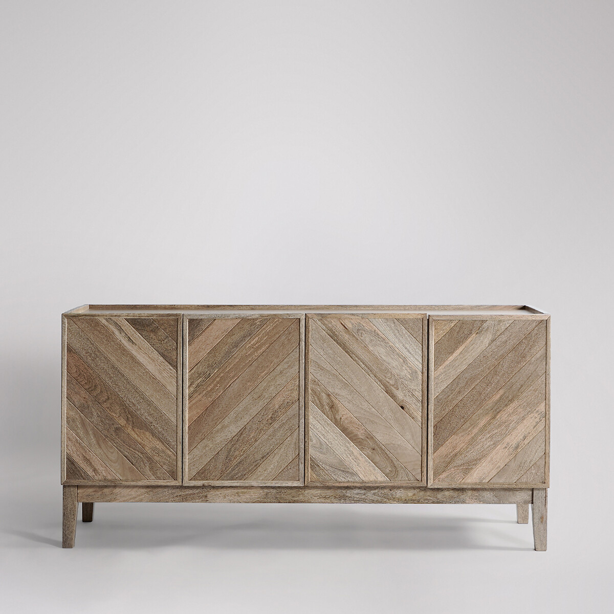 Metz Mango Wood 4 Door Sideboard light wood, SWOON