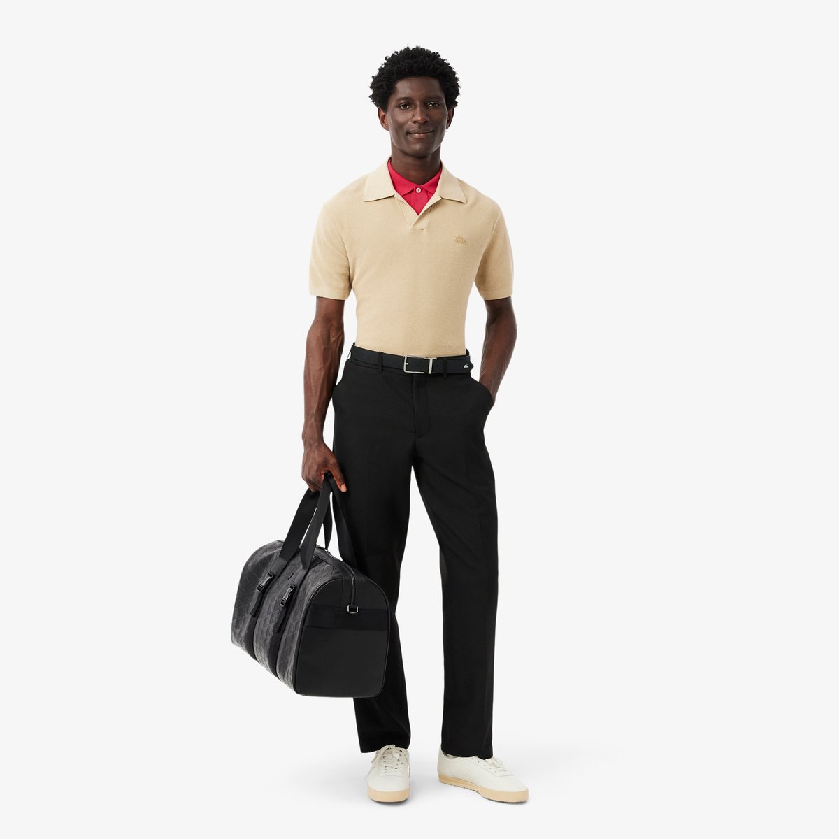 Ceinture Chantaco réversible en cuir noir-000, LACOSTE