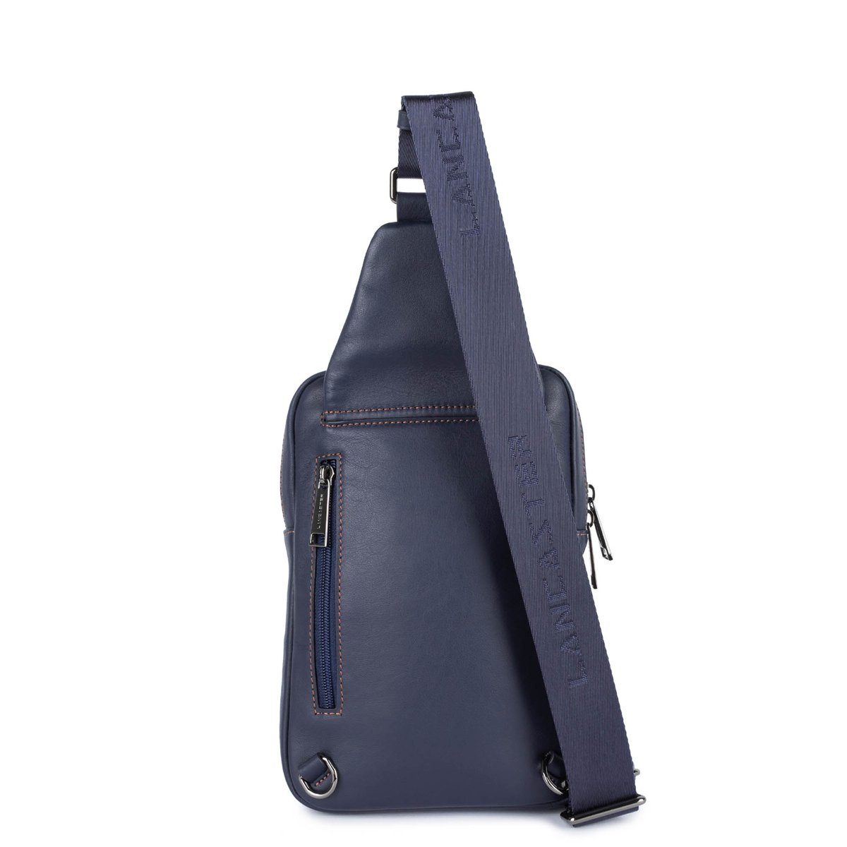 Sac body SOFT VINTAGE HOMME bleu fonce - camel, LANCASTER