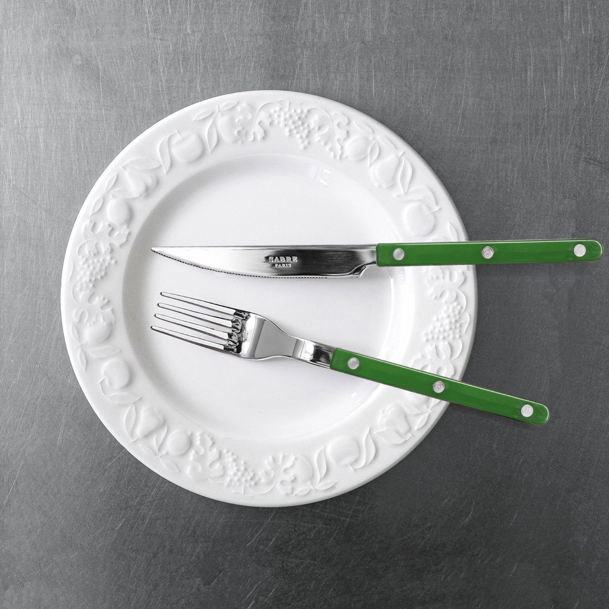 Set de 5 couverts de table, Bistrot chocolat, SABRE