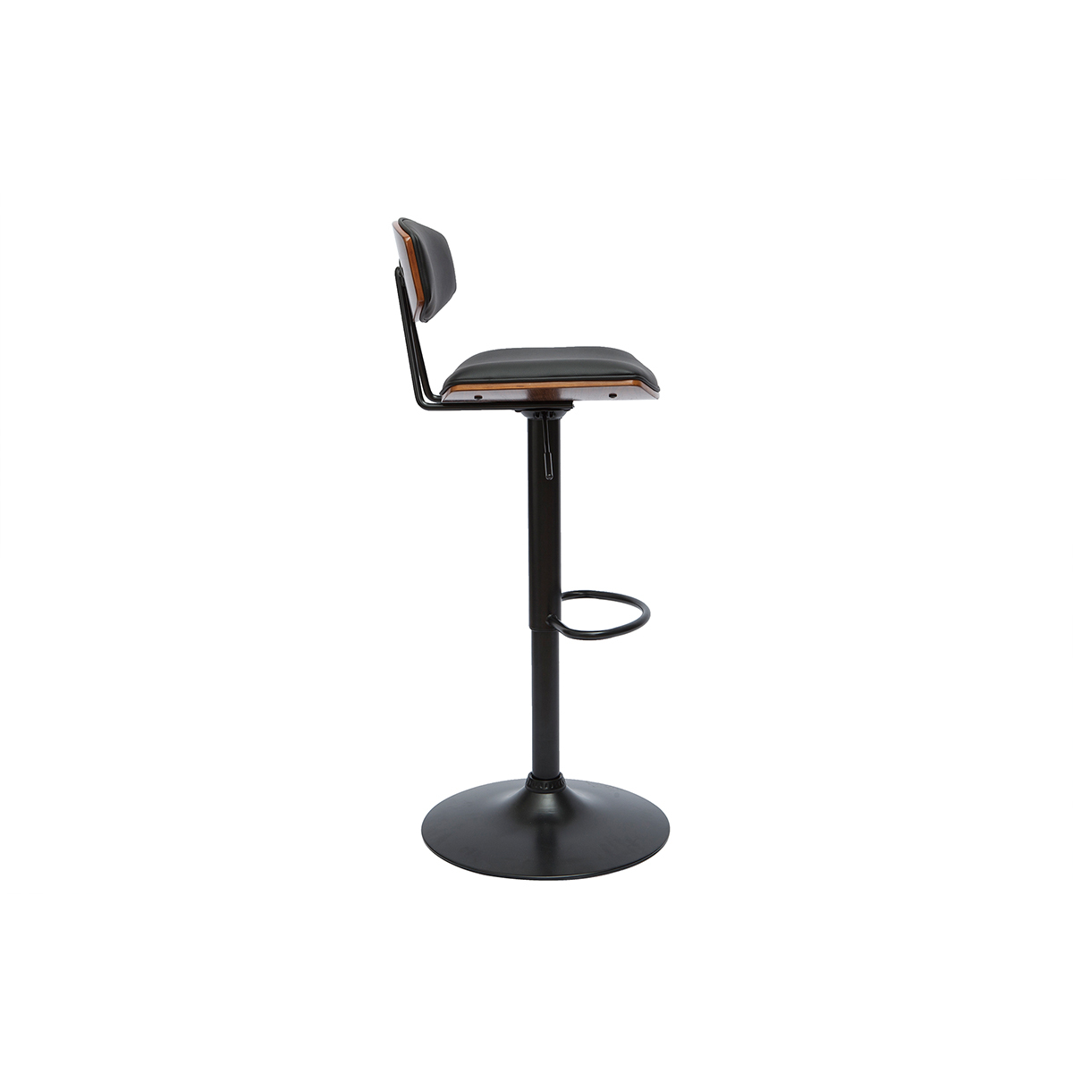Tabourets de bar design réglables (lot de 2) VASCO noir, MILIBOO
