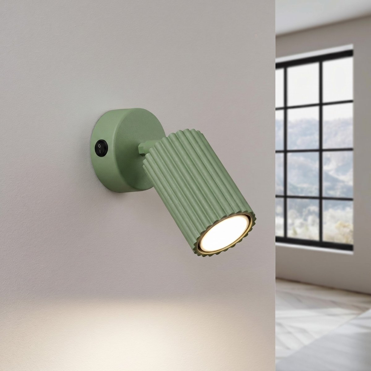 Applique murale Aluminium Sauge GU10 1 KARBON sauge, EDEN