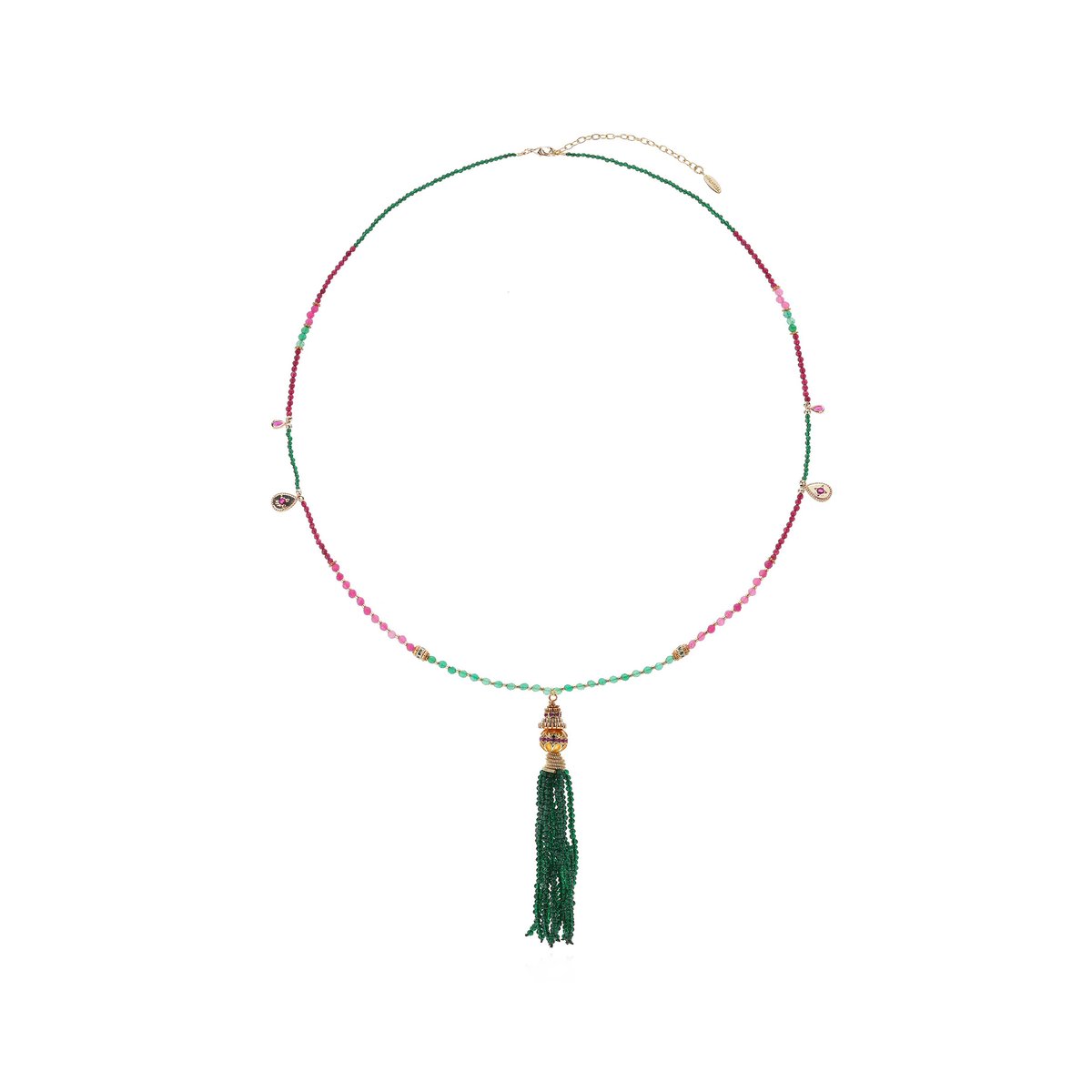 Collier de perles avec pendentif cascade de perles MIRAJ rose, HIPANEMA