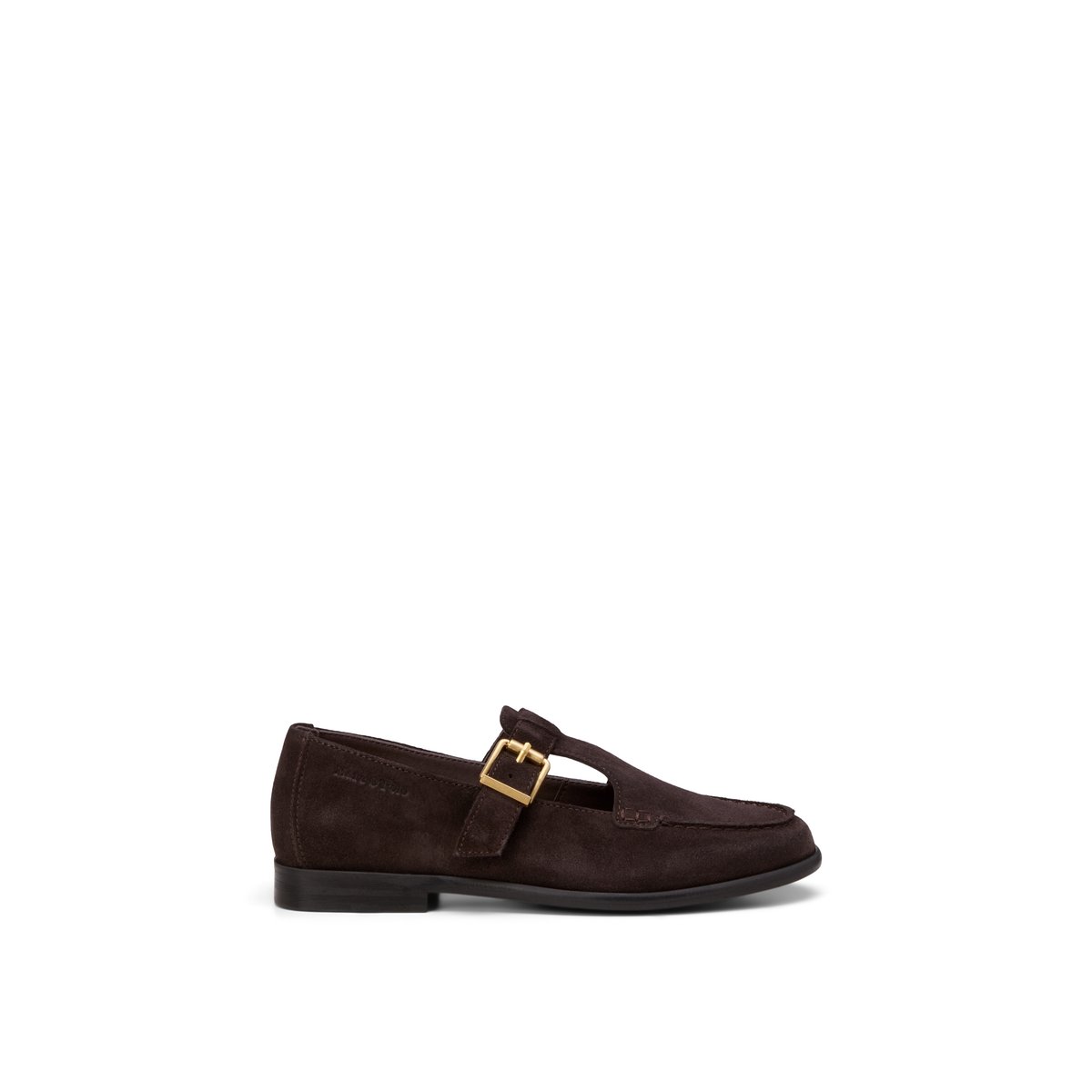 Mary-Jane Loafer Modèle Fiona en cuir velours doux marron, MARC O'POLO