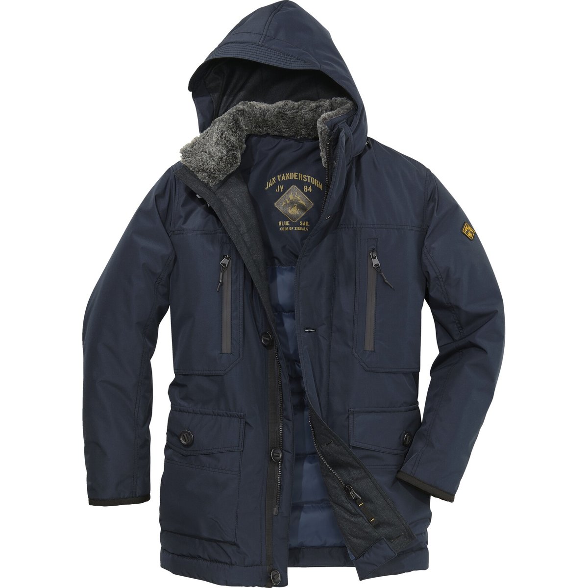 Veste outdoor BOTULFR bleu foncé, JAN VANDERSTORM