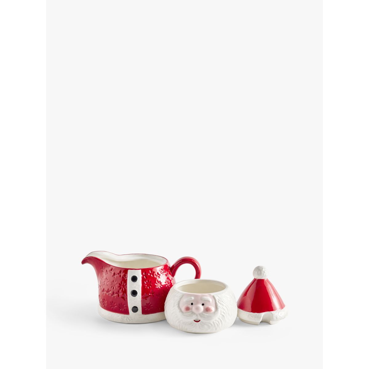 Pot à condiments/saucière empilable père noël rouge, NEXT