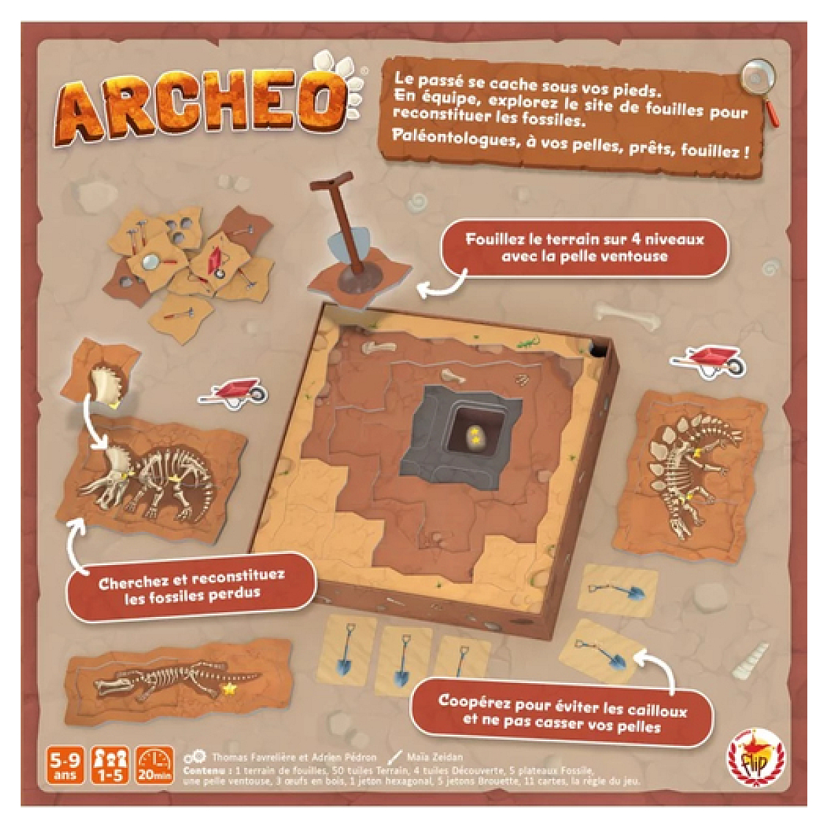 Archeo - Jeu de societe - couleur unique, GIGAMIC