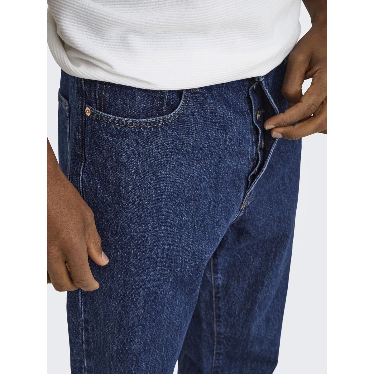 Jean À Coupe Ample medium blue denim, ONLY & SONS