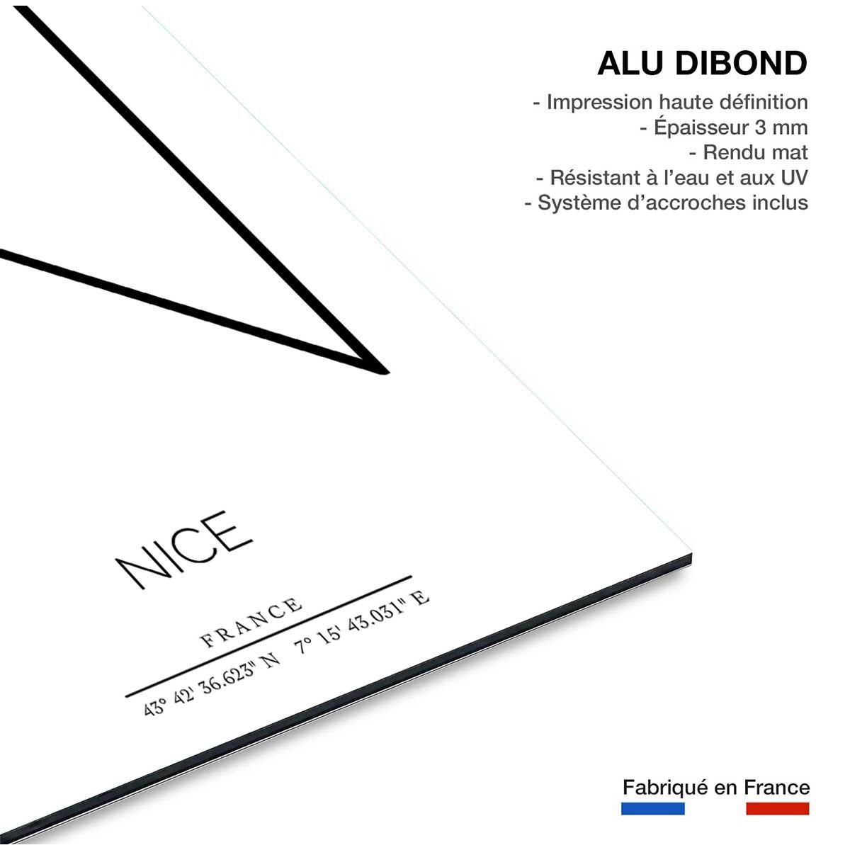 Tableau Nice tableau alu dibond, HEXOA