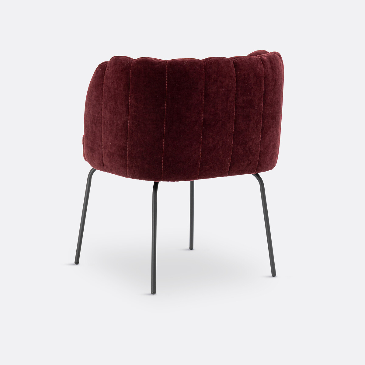 Cadeirão de mesa em veludo, Douna bordeaux, LA REDOUTE INTERIEURS