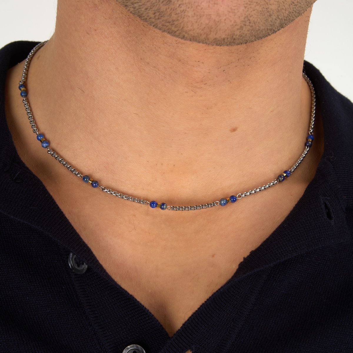 Collier TERRA stainless steel,yellow gold, MORELLATO