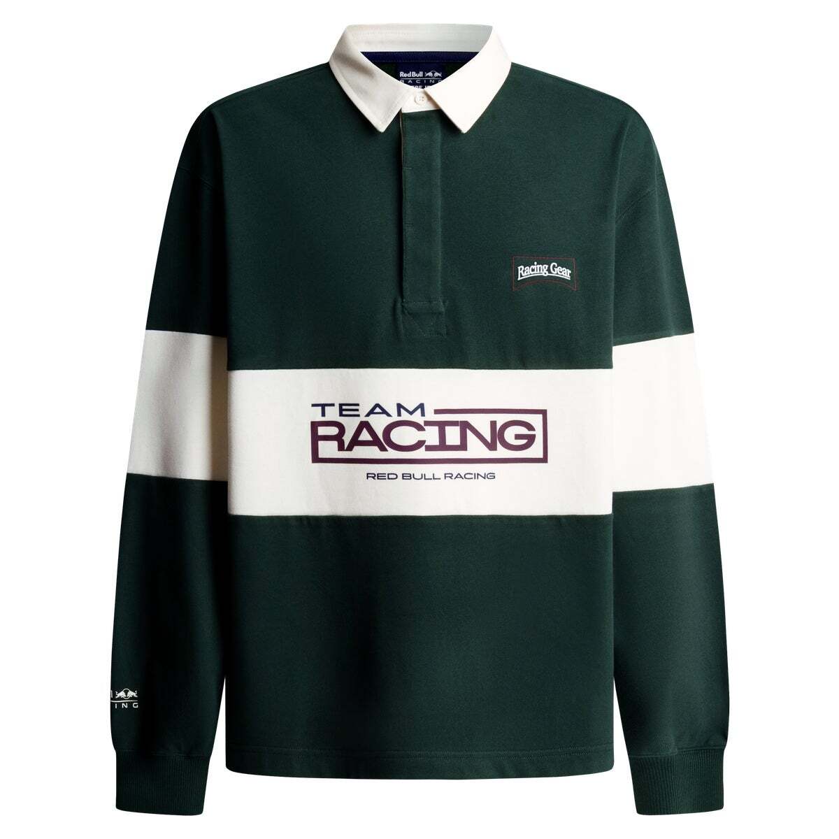 Red Bull Racing Polo Rugby Manches Longues Coupe Loose vert foncé, PEPE JEANS