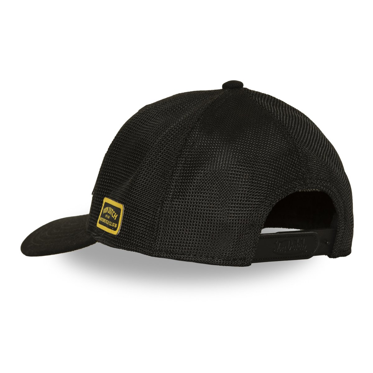 Casquette Trucker S-CURVED noir/blanc/jaune/marron, VON DUTCH