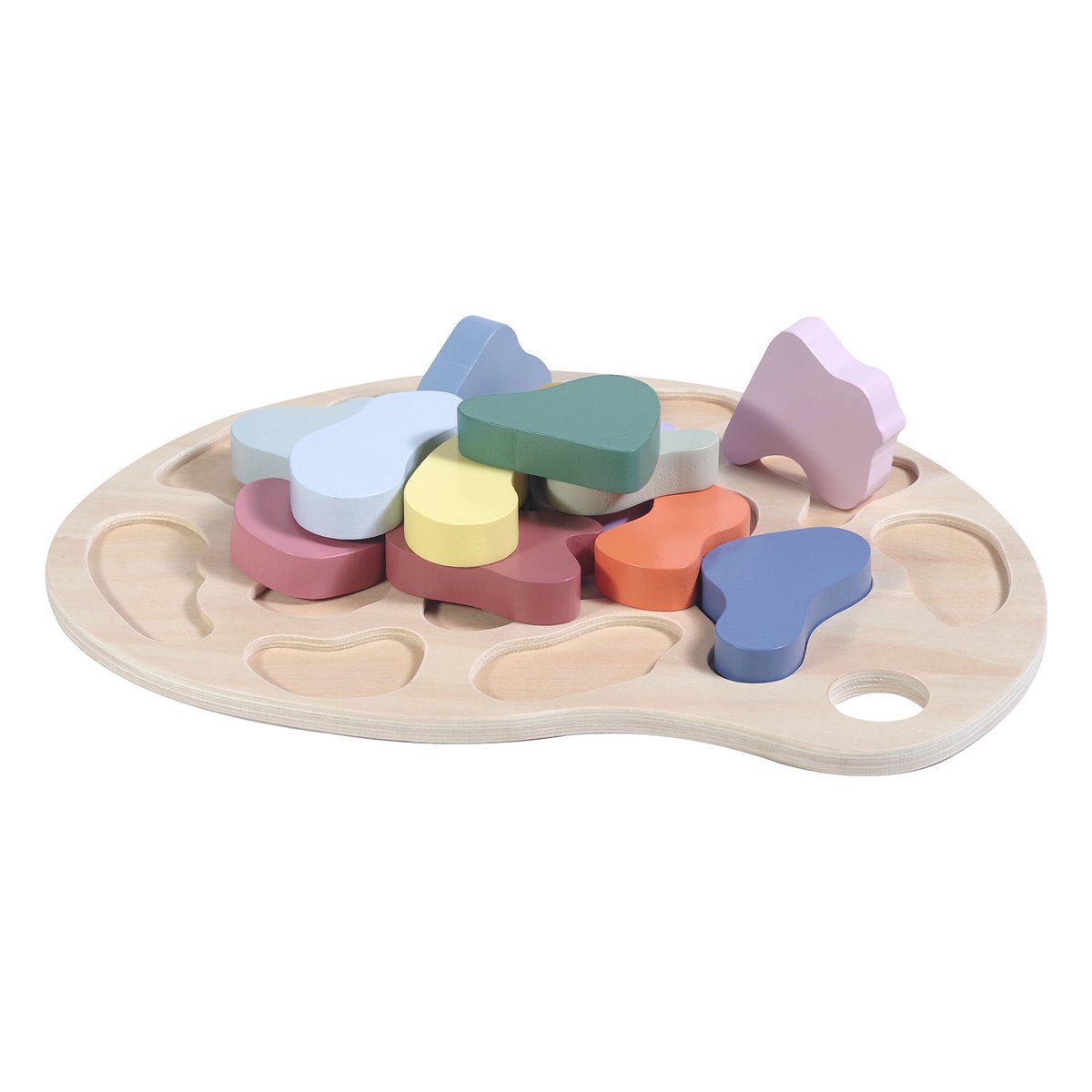 Jeu' de'eveil - Puzzle à encastrer- Couleurs couleur unique, KINDSGUT