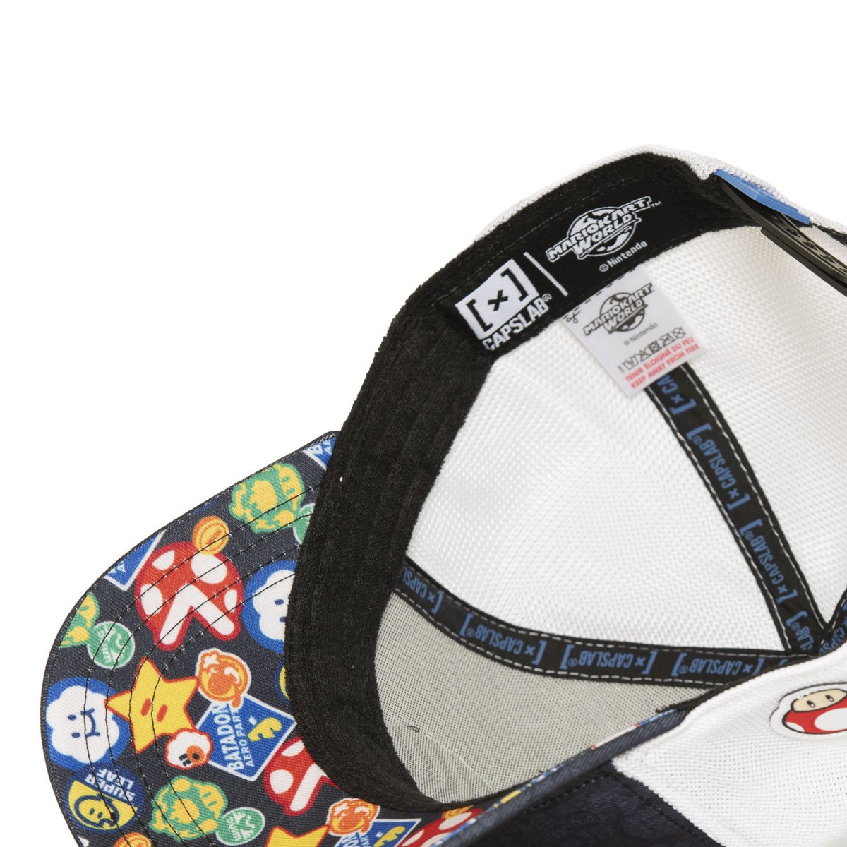 Casquette Trucker Mario Kart noir/blanc/bleu/rouge, CAPSLAB