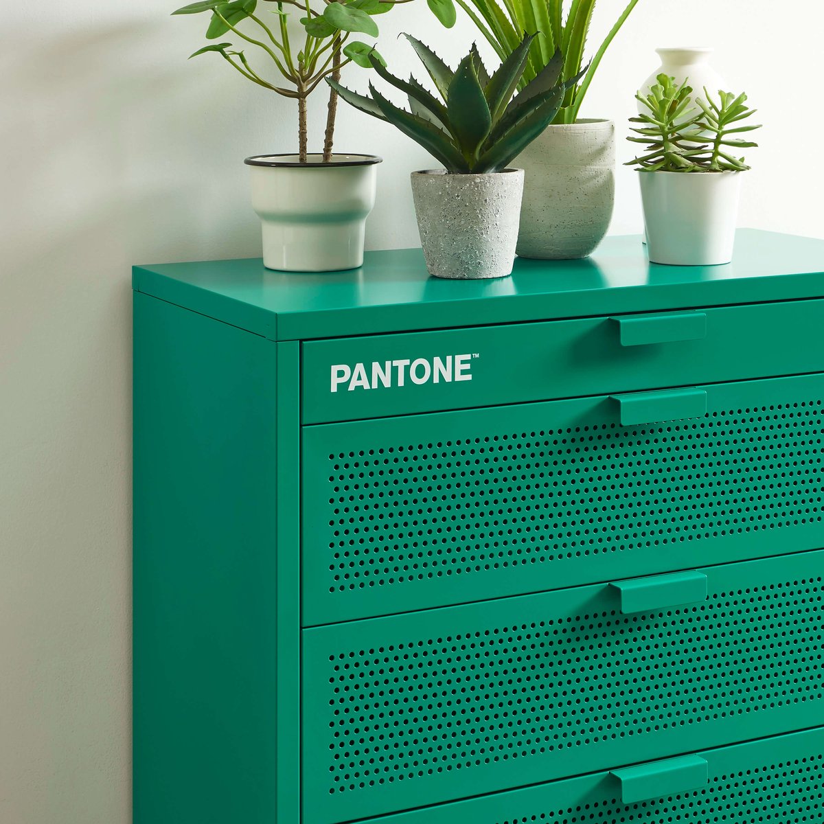 Commode en acier emeraude / tcx 17-6030, PANTONE