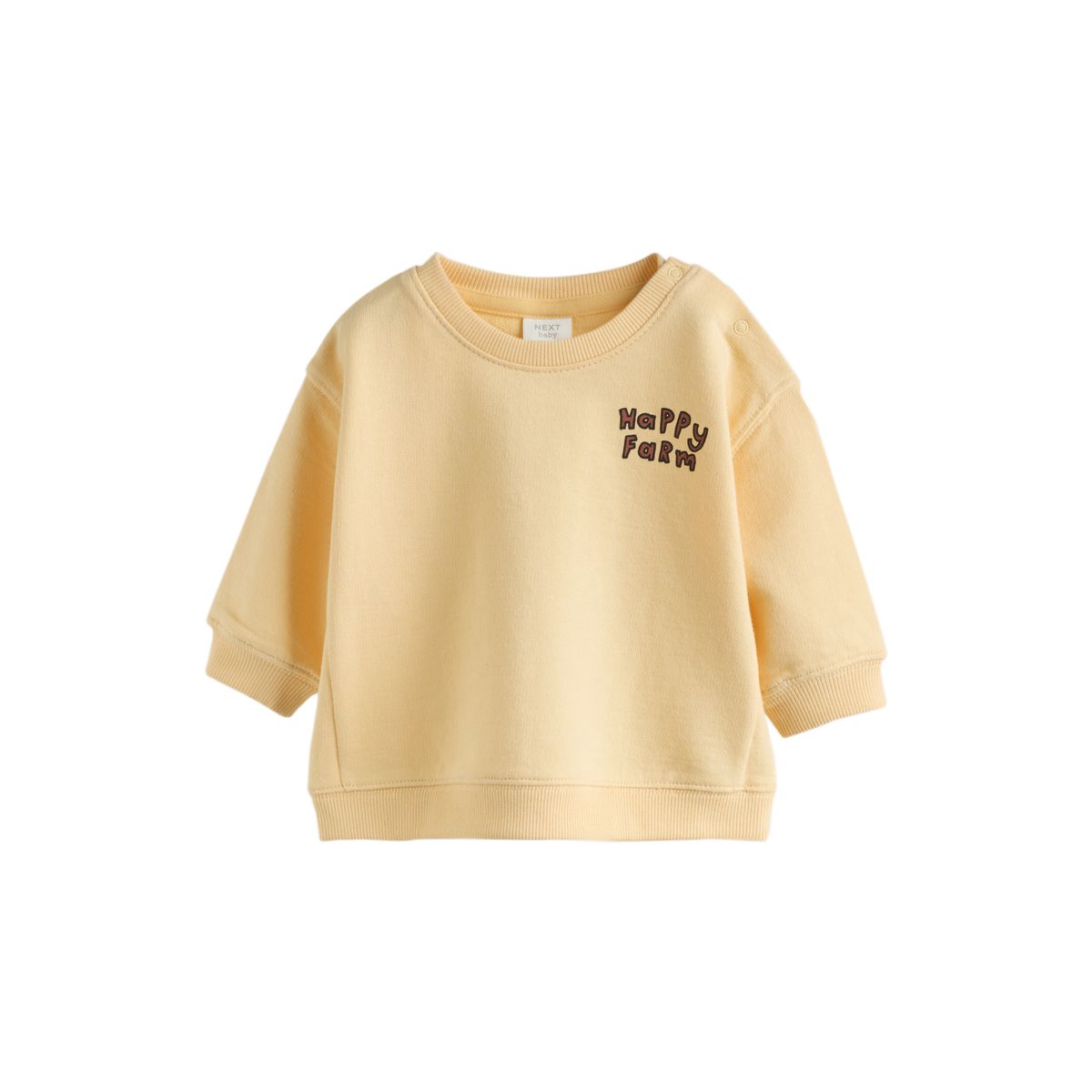 Sweat et pantalon en velours côtelé bébé, 2 p ferme jaune, NEXT