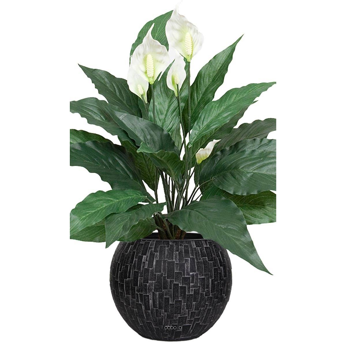 Spathiphyllum artificiel en pot H 43 cm 20 v002239, ARTIFICIELLES