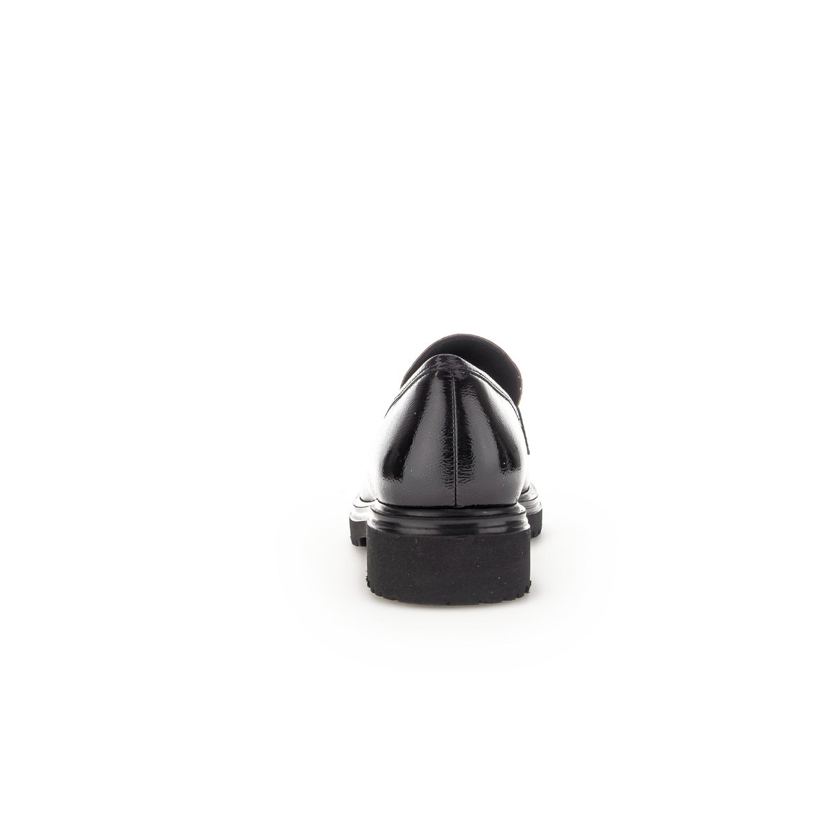 Mocassins en vernis à talon décroché savanne, GABOR