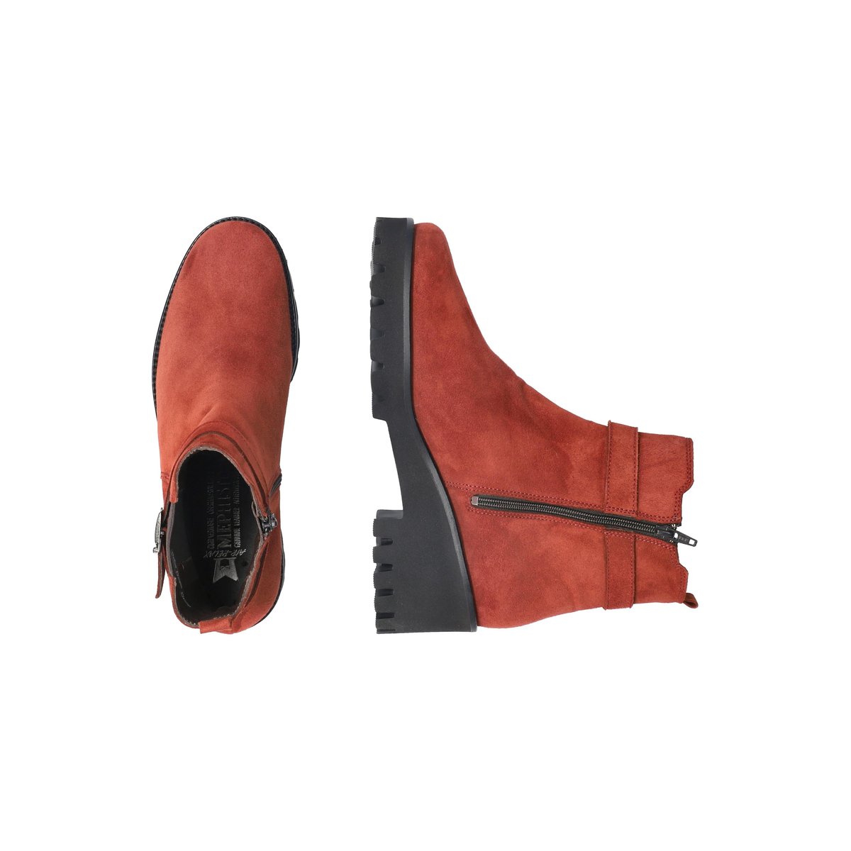 Bottines en cuir FAUVE rouille 5140, MEPHISTO