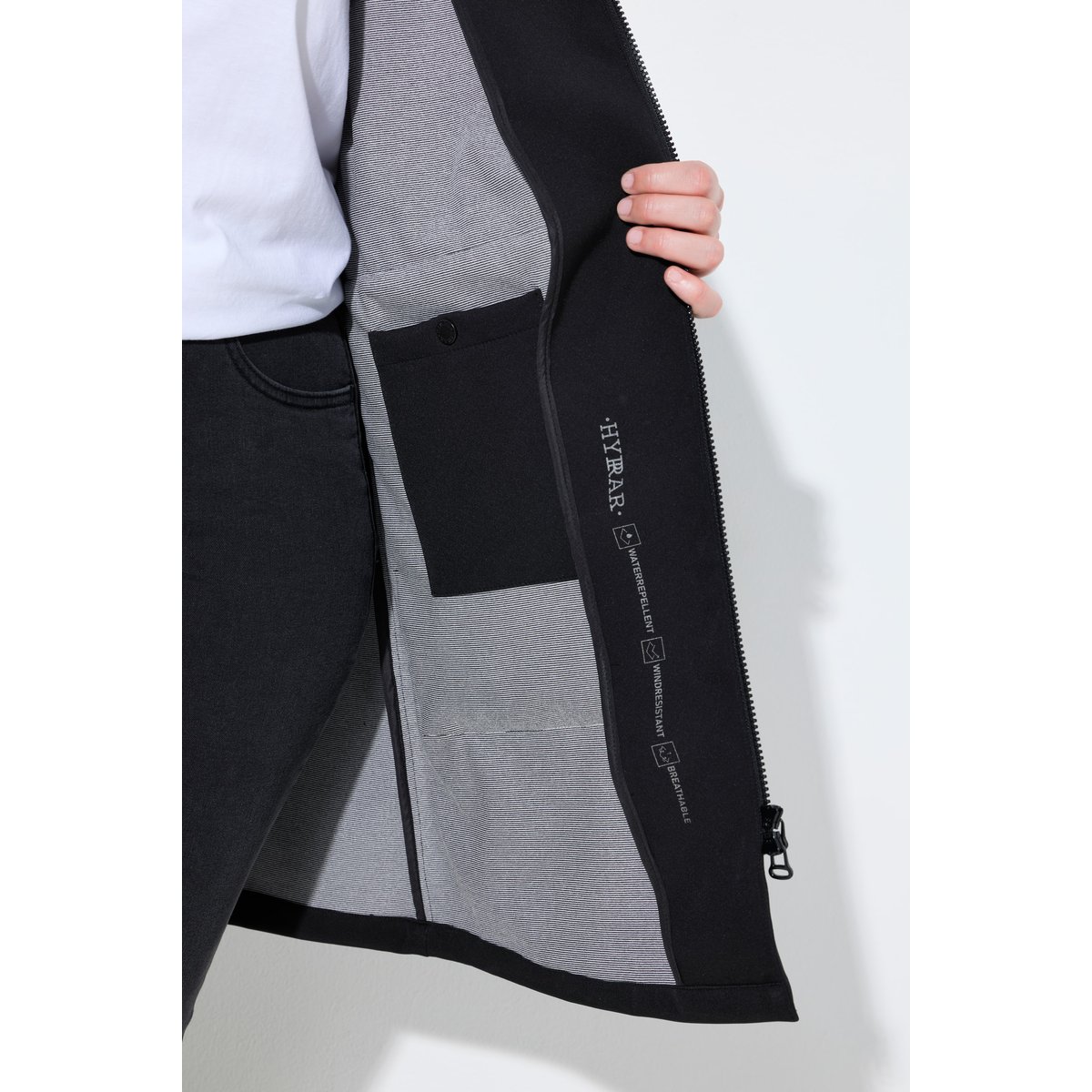 Duffel-coat HYPRAR noir, ULLA POPKEN
