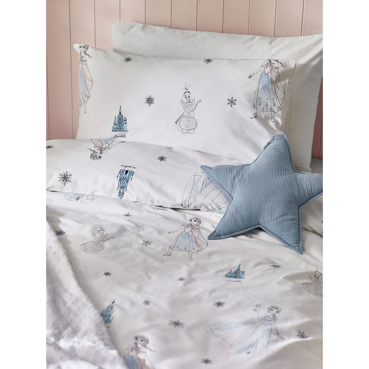 Parure coton disney reine des neiges blanc, NEXT
