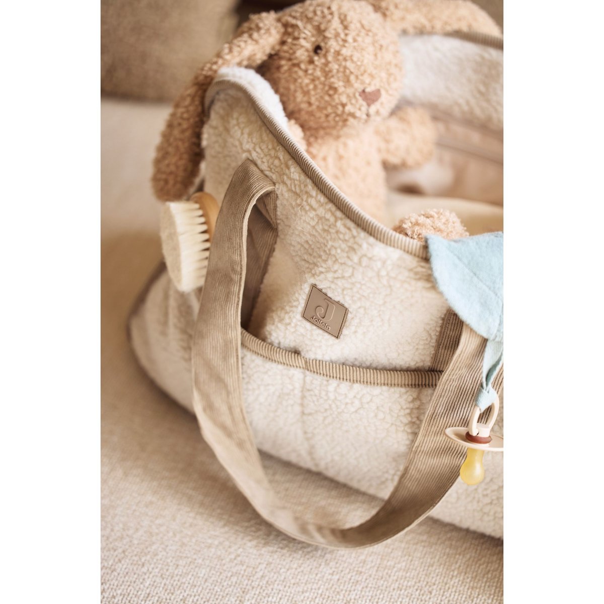 Sac à langer beige, gris, JOLLEIN