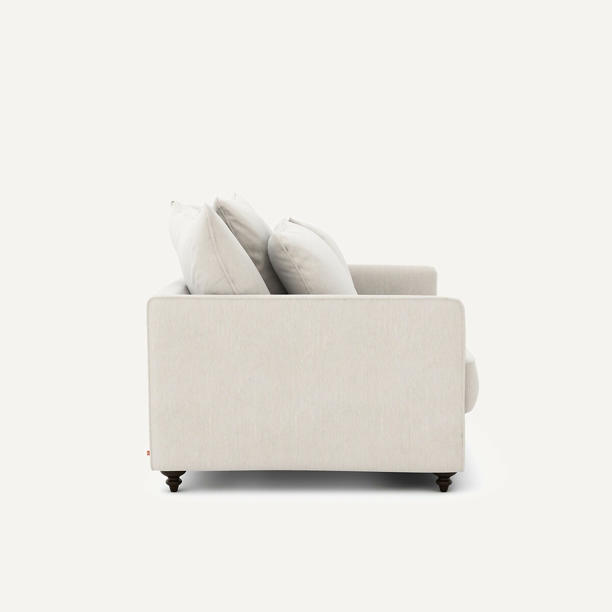 Canapé 2P convertible velours chenille, Lazare blanc, AM.PM