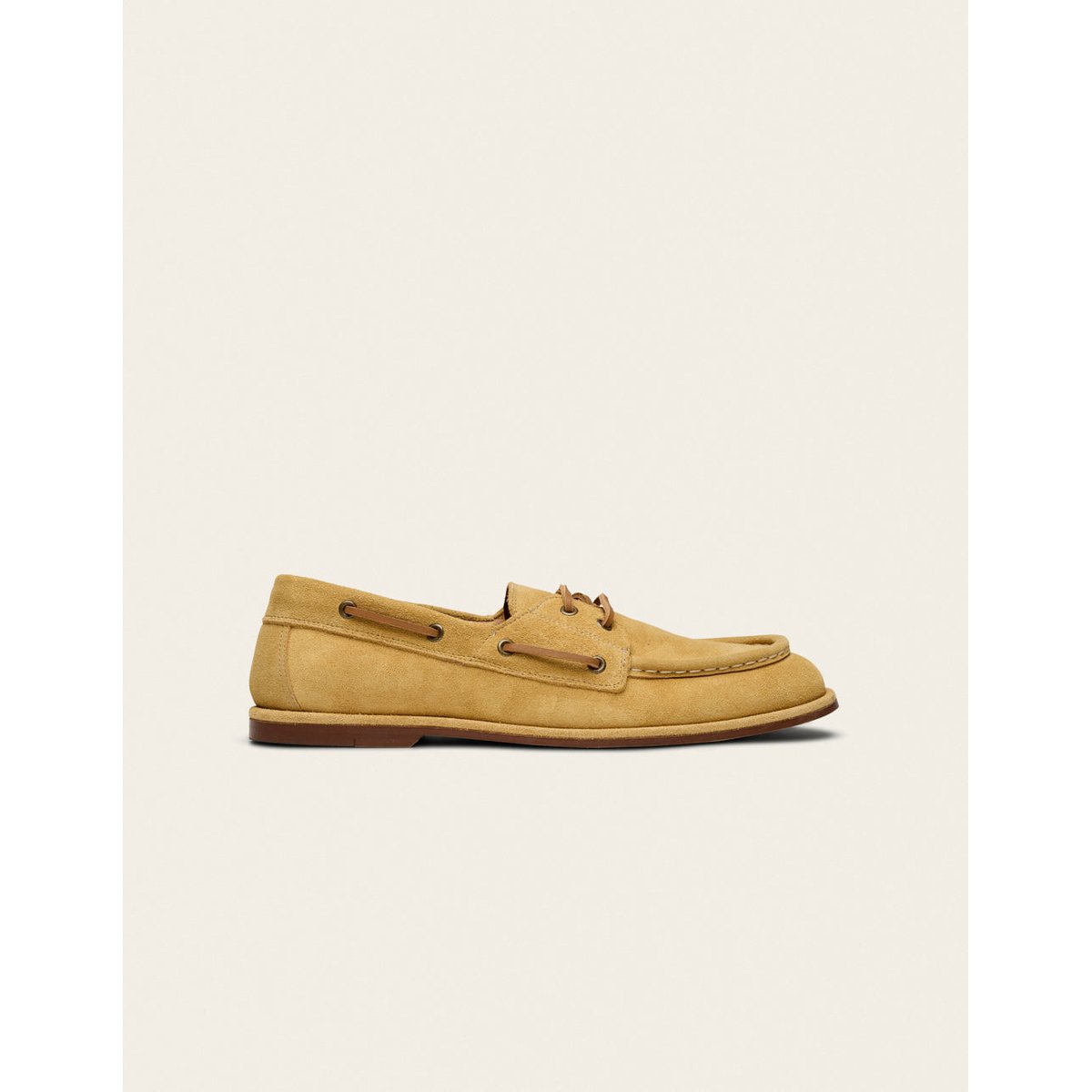 Chaussures Bateau BOSAN suède beige, ODAJE