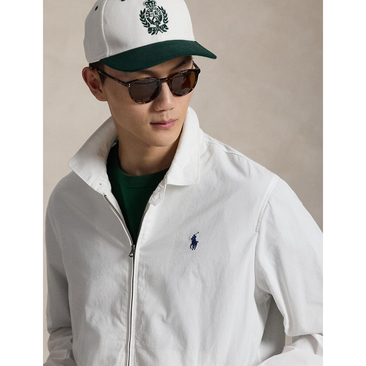 Veste Bayport en popeline blanc, POLO RALPH LAUREN