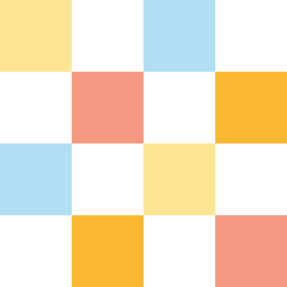 Papier peint damier lumineux intissé, HEXOA