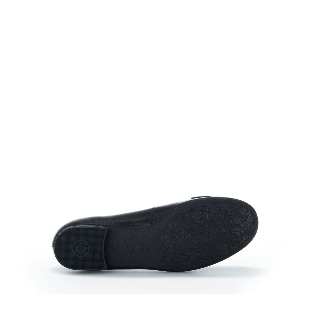 Ballerines en cuir à talon bloc noir, GABOR