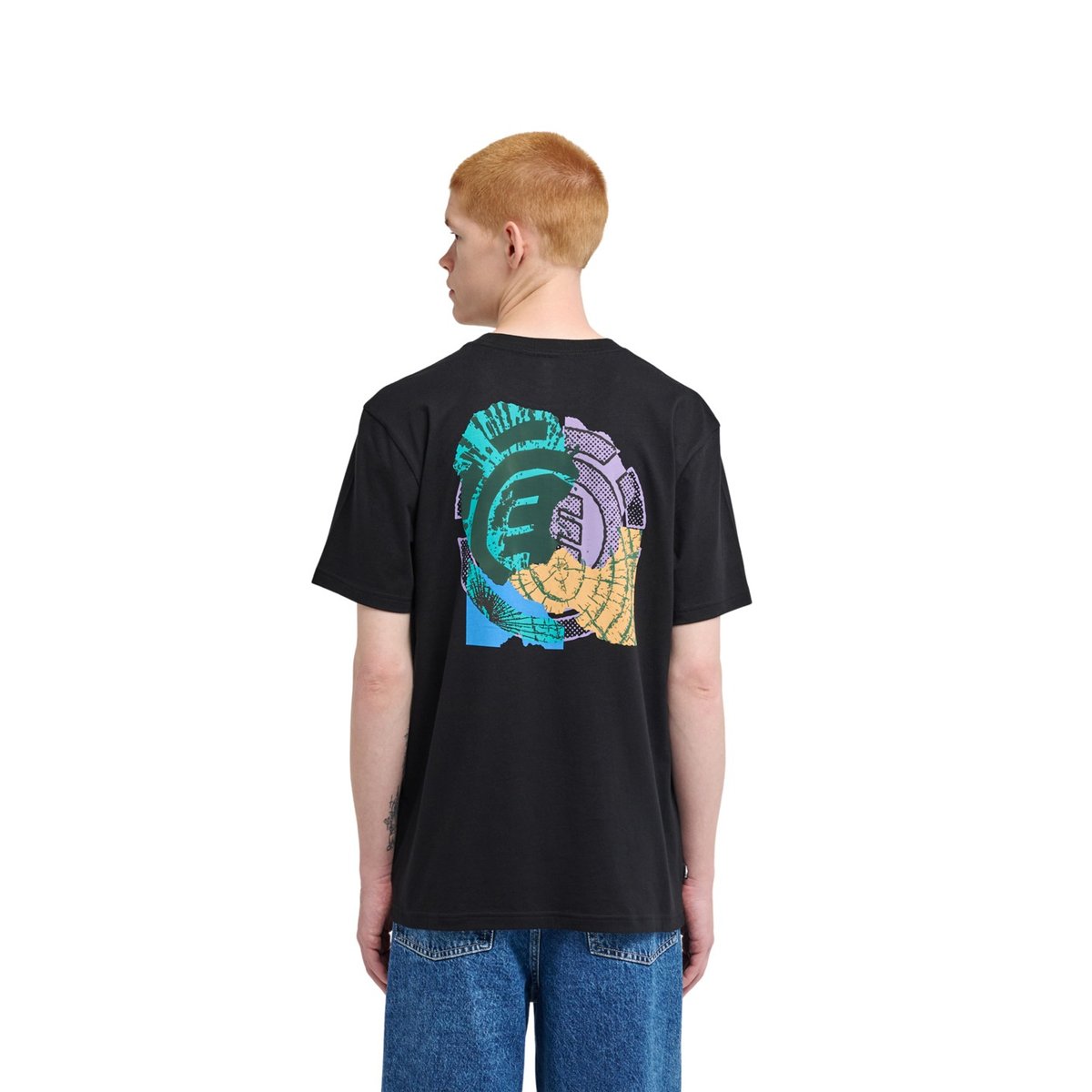 T-Shirt manches courtes TORN noir flint black, ELEMENT