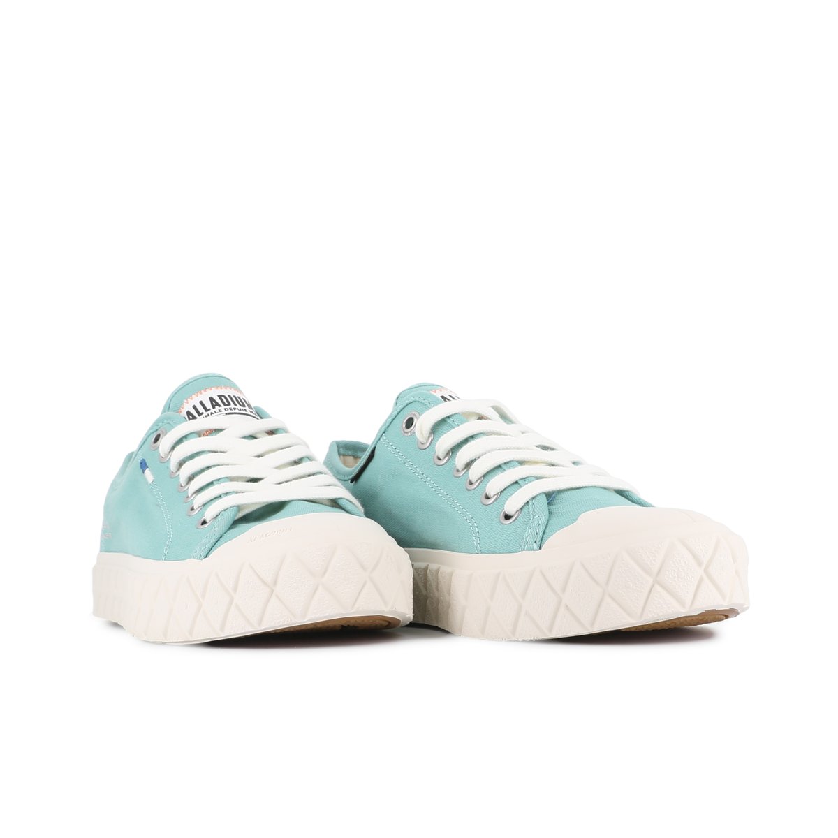 Baskets montantes en coton PALLA ACE CVS ORG sea green, PALLADIUM